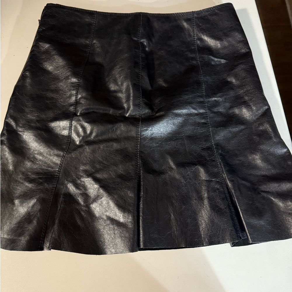 Black Leather Skirt